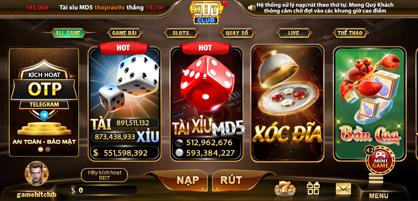 Giới thiệu game Hit Club